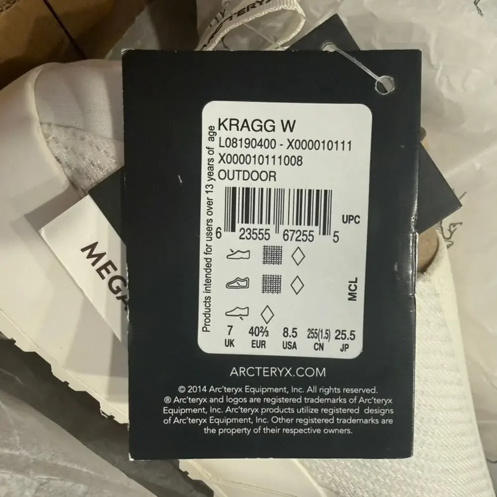 Arc'teryx Women's Kragg Sneaker in Arctic Silk/Arctic Silk 1, Size 8.5
